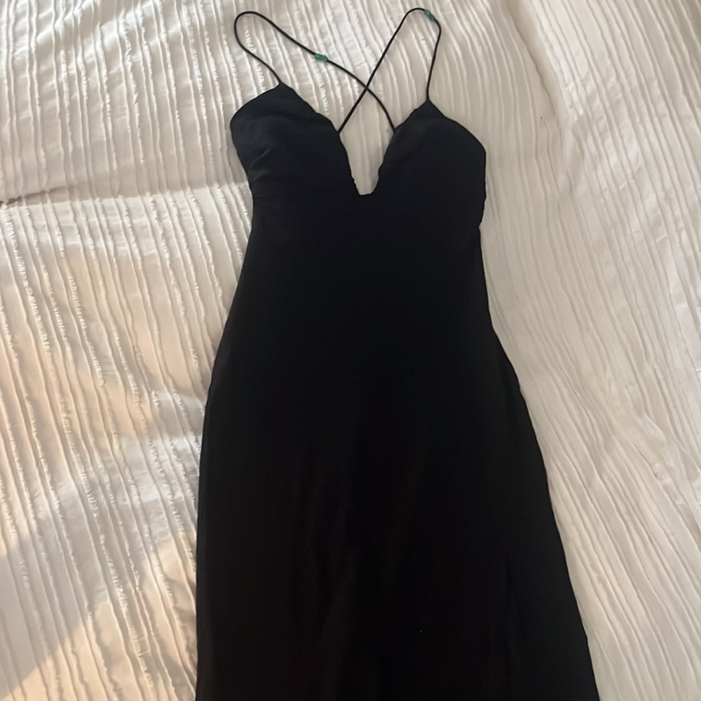 Black Linen Summer Dress